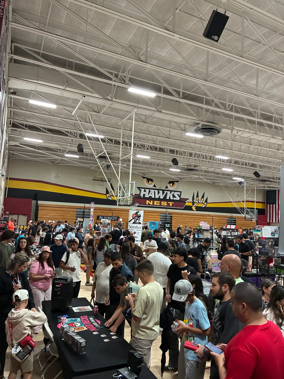 Busy South Florida vendor and collectible show supported by ClearPath Connect event Wi-Fi